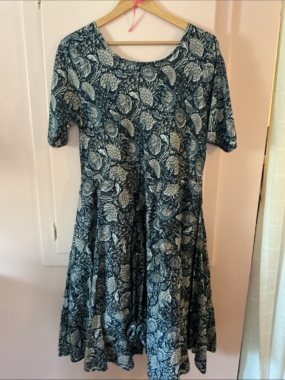 Dress Addict 100% Cotton Floral Midi Dress Large - Picture 3 of 4